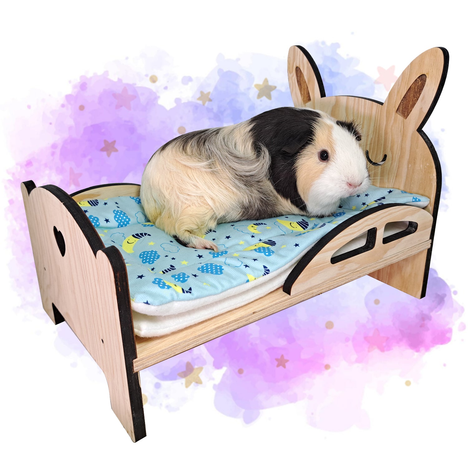 Cama de madera para cuyo