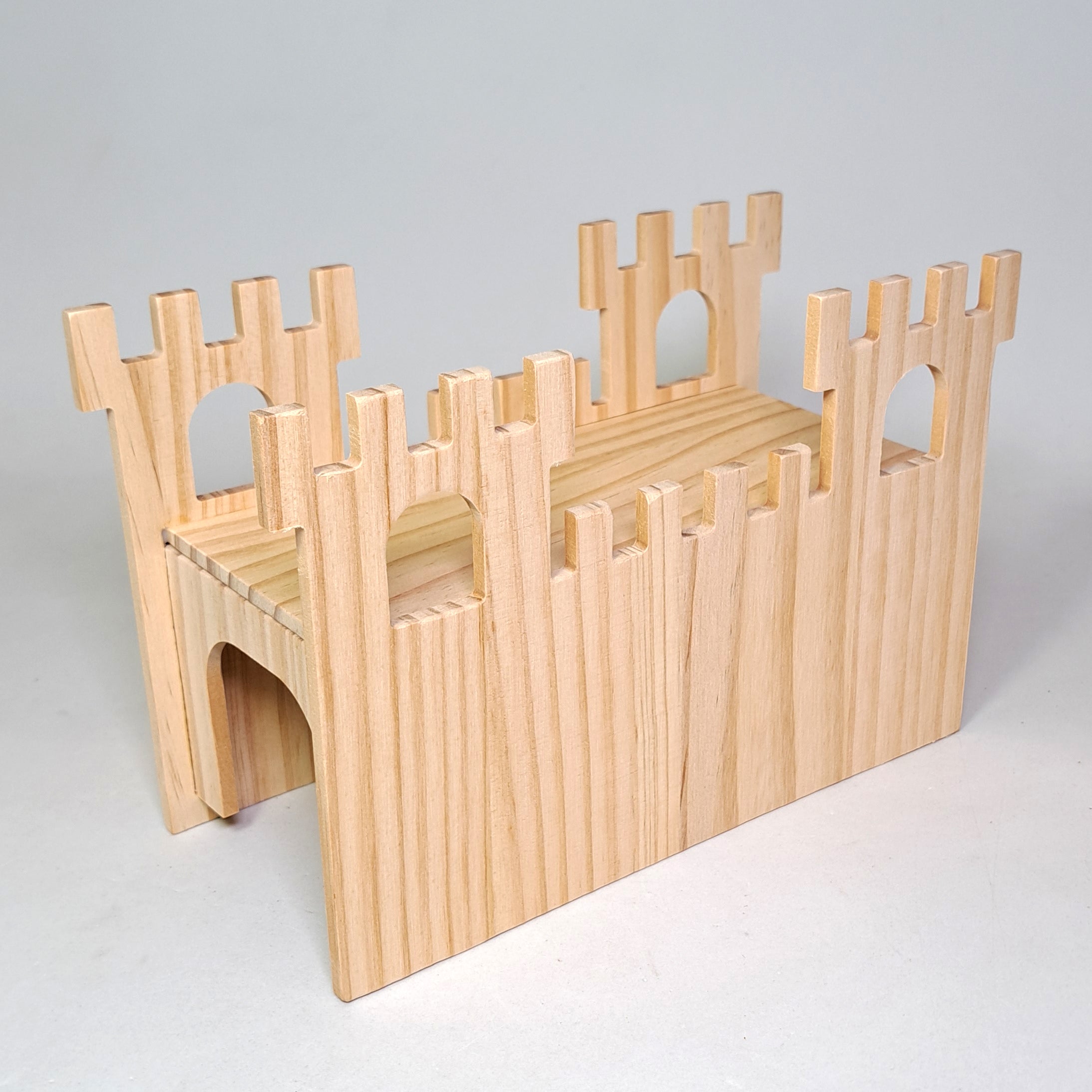 Castillo de madera de pino para Hamster