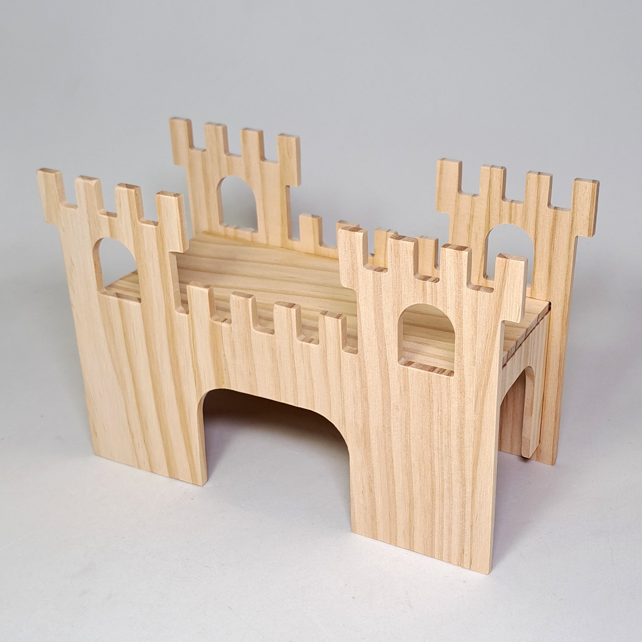Castillo de madera de pino para Hamster