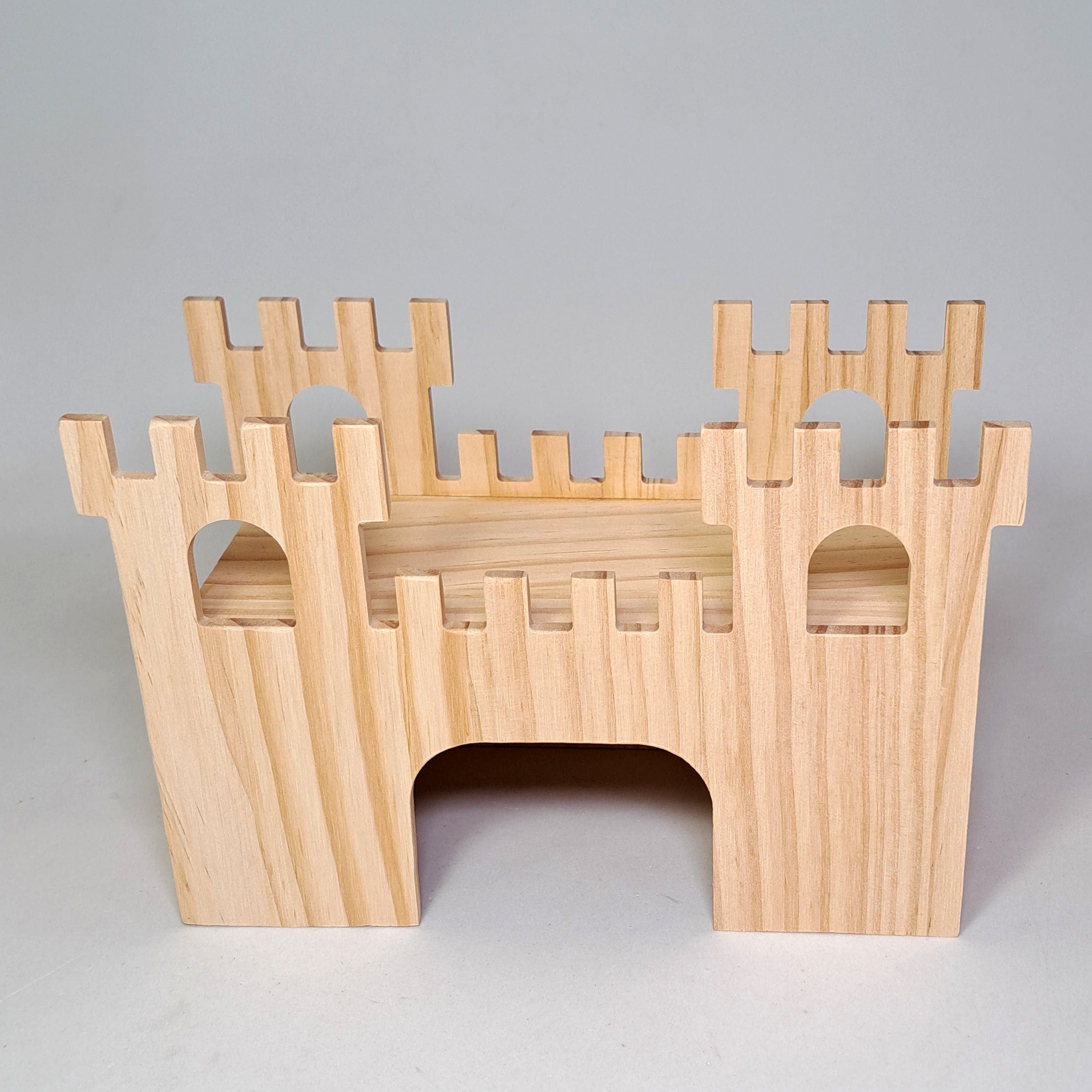 Castillo de madera de pino para Hamster