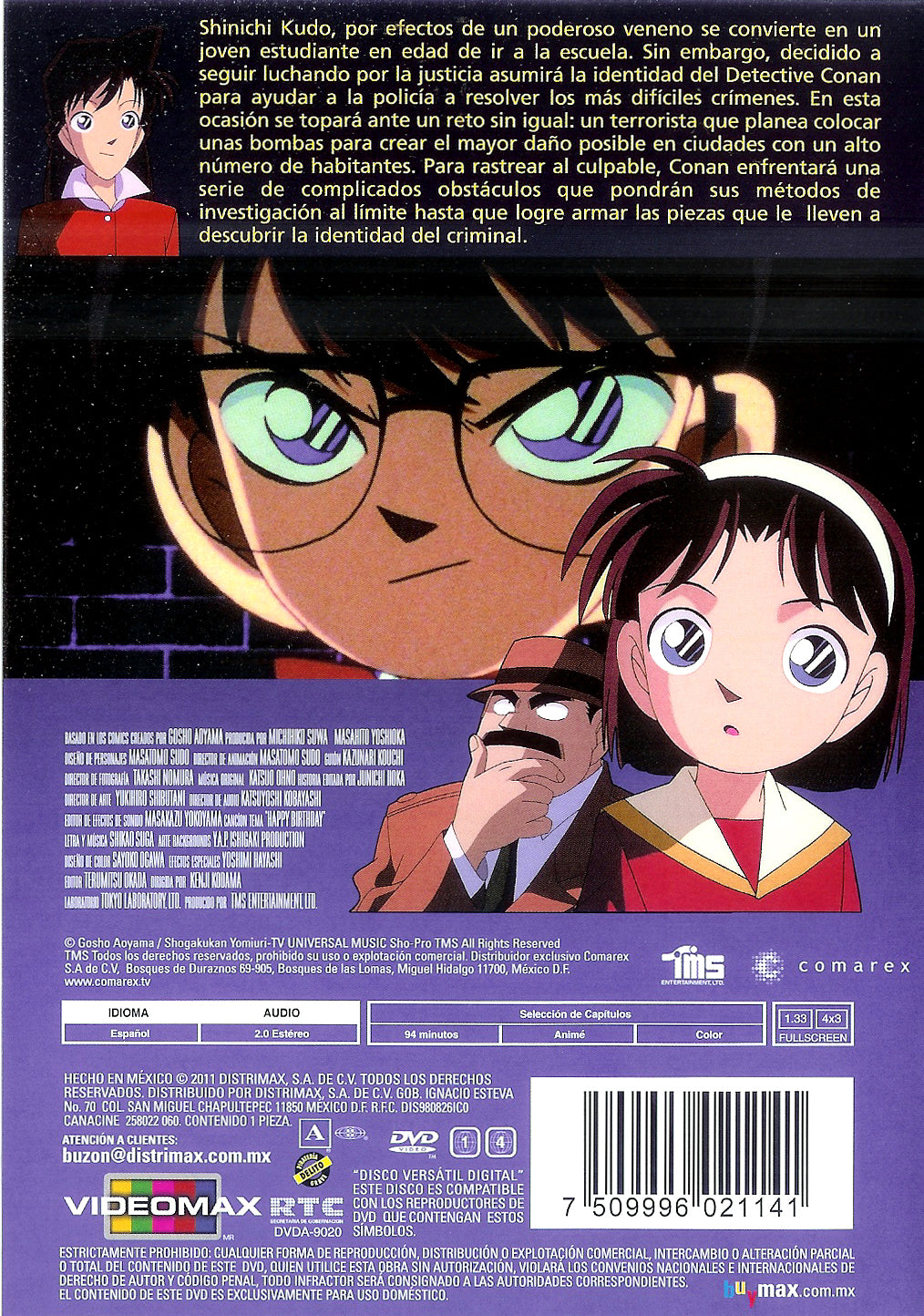 Detective Conan el rascacielos del tiempo DVD