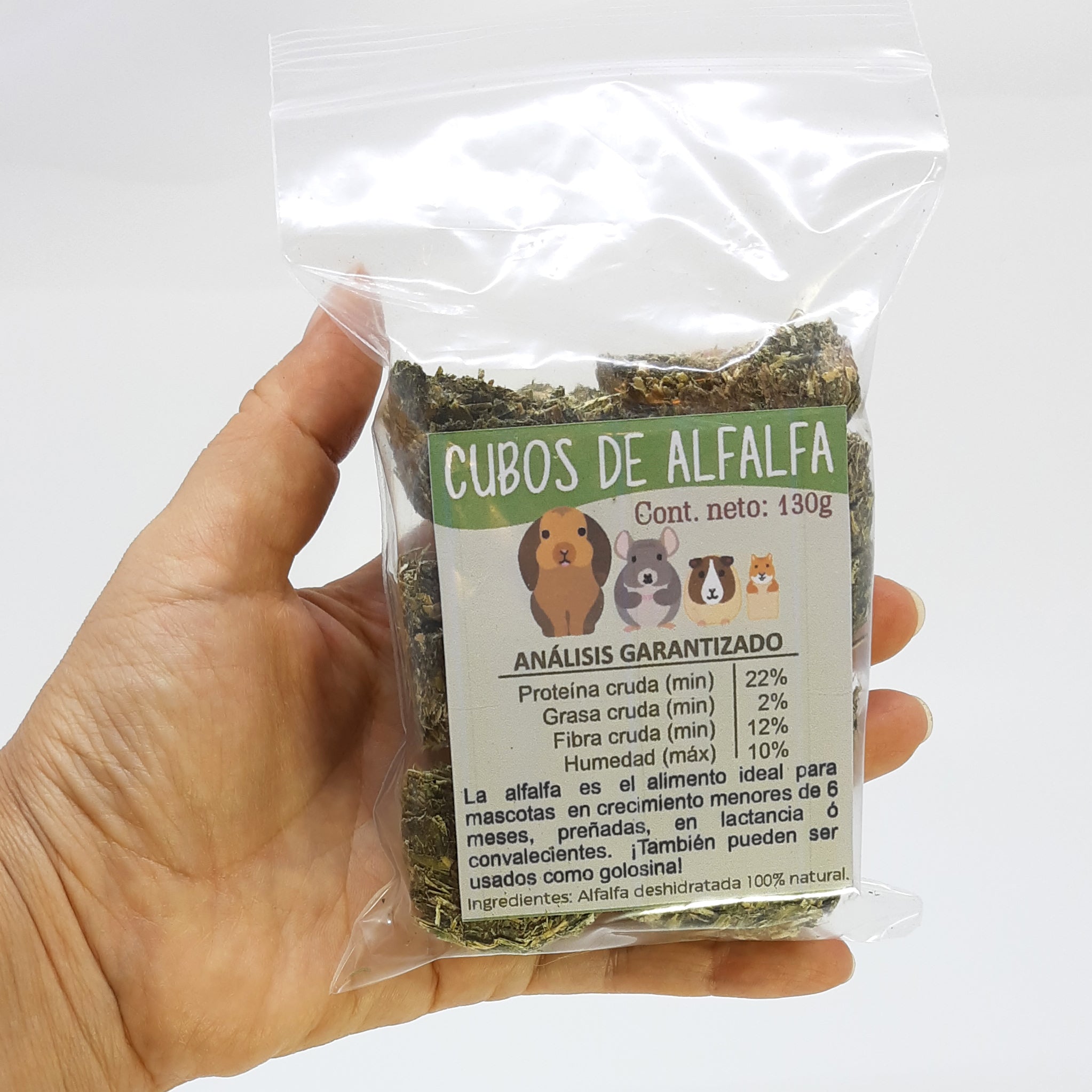 Cubos de Alfalfa 130grs