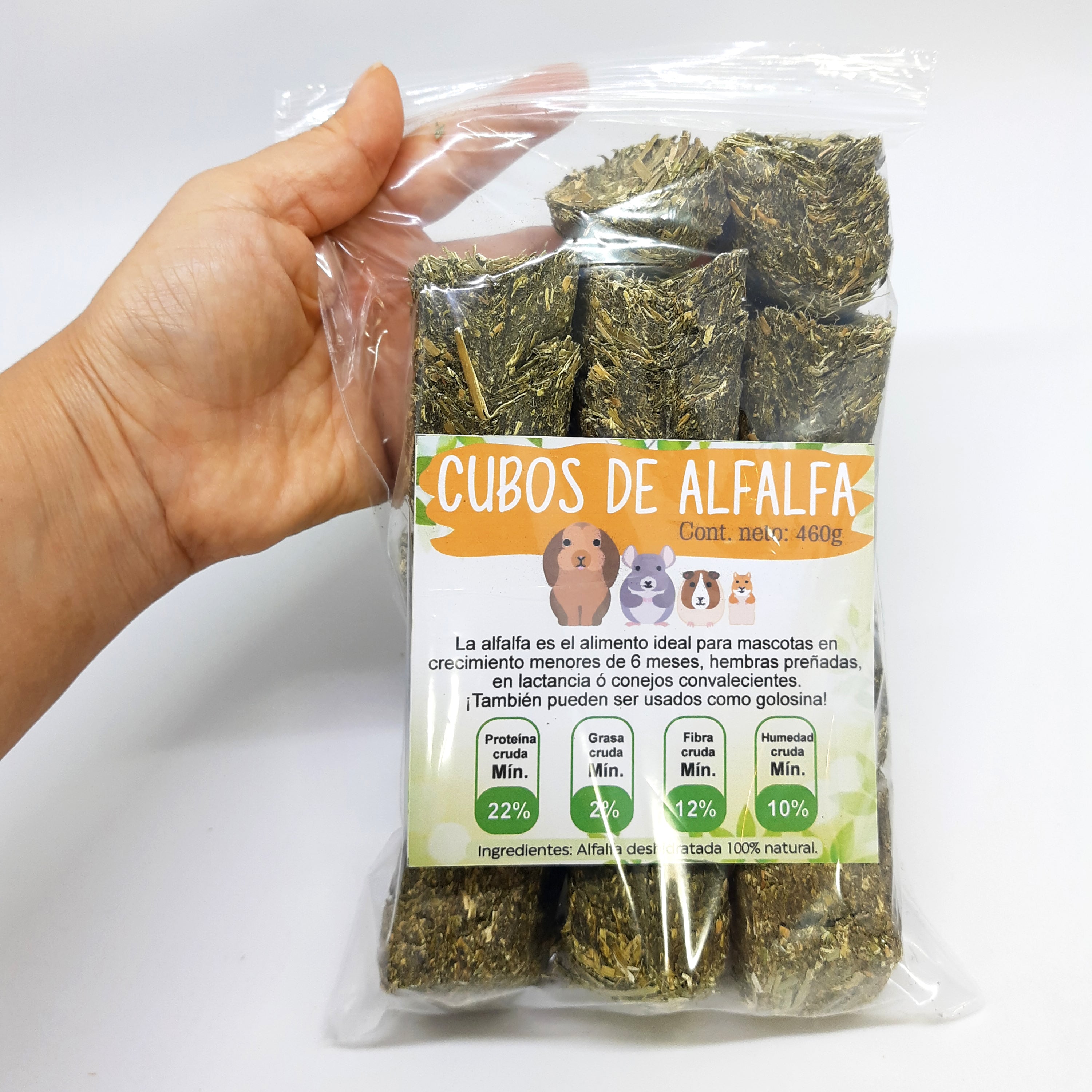 Cubos de Alfalfa 500grs