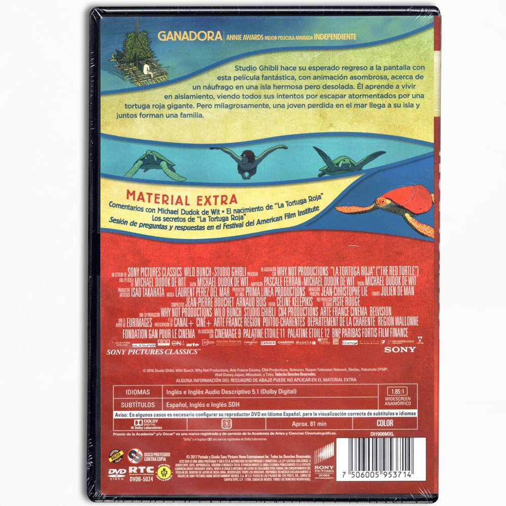 La Tortuga Roja DVD Region 1