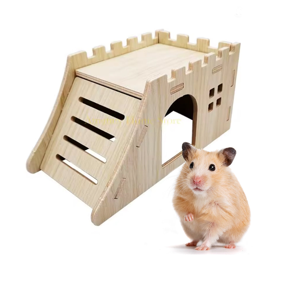 Rampa de madera escondite armable para Hamster