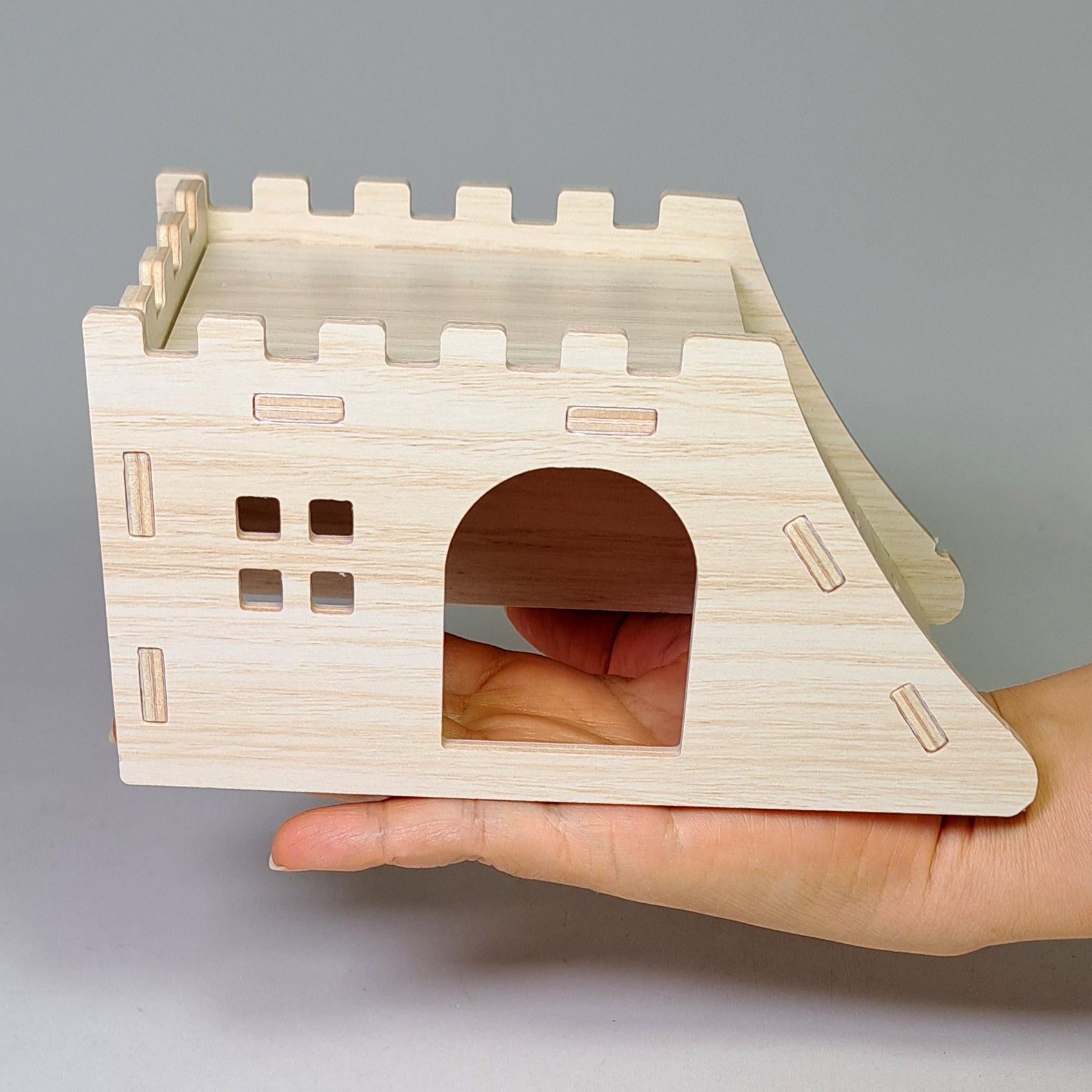 Rampa de madera escondite armable para Hamster