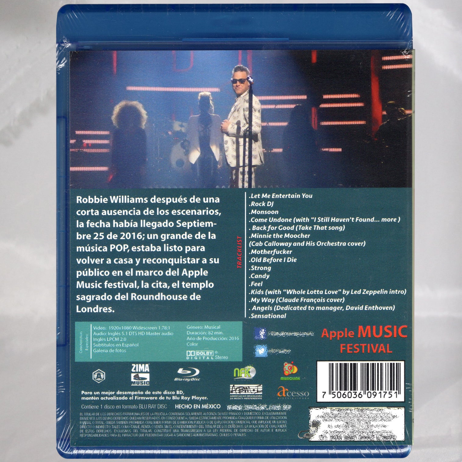 Robbie Williams Apple Music Festival Blu-ray