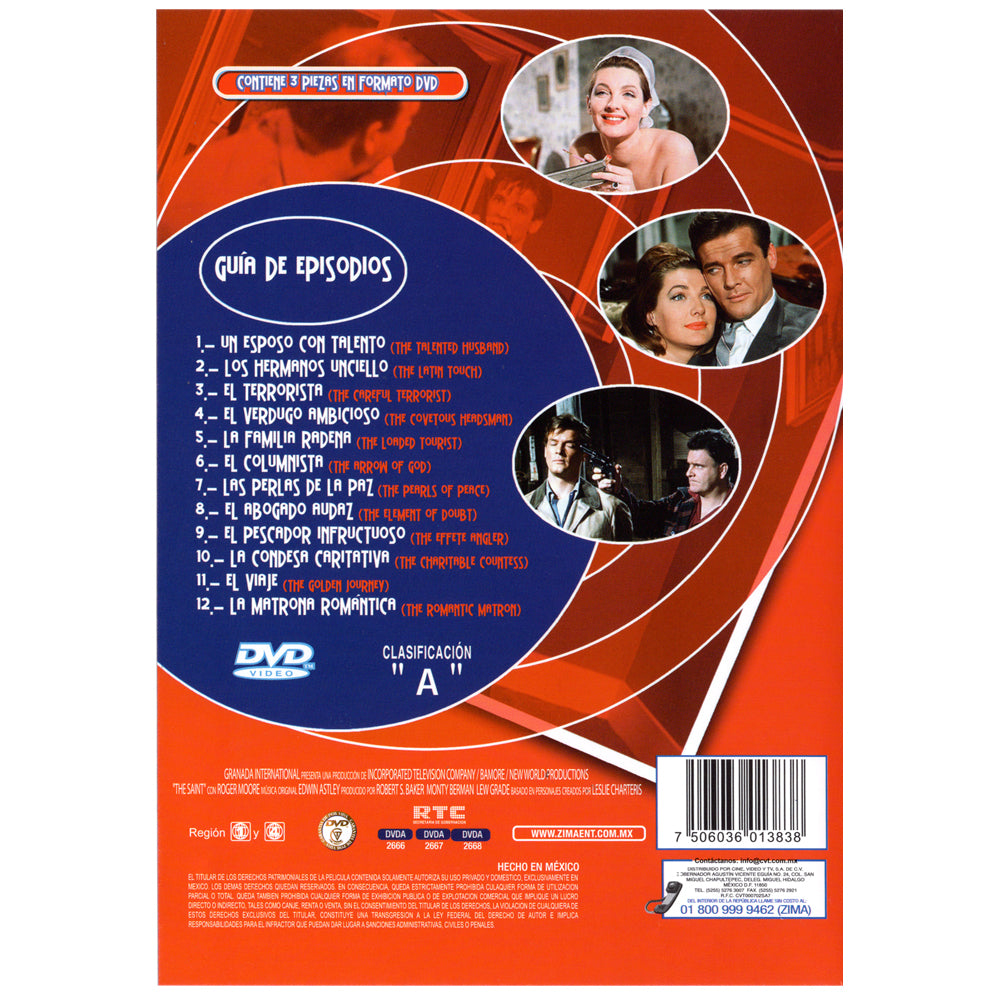 El santo (The Saint) primera temporada DVD