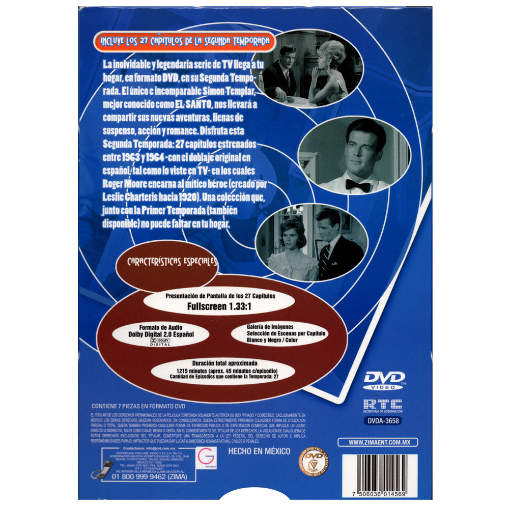 El santo (The Saint) segunda temporada DVD