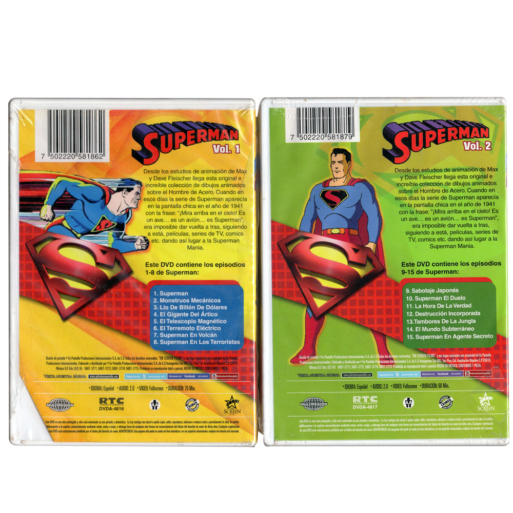 Superman Max Fleischer's 1941 Volumen 1 y 2